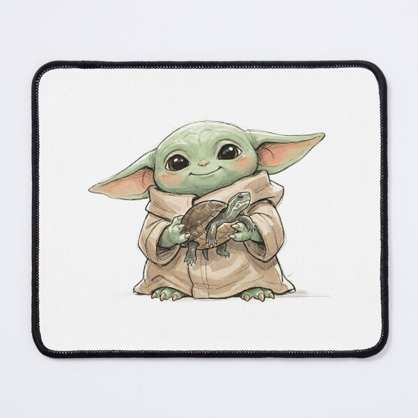 Item preview, BABY YODA WITH JAPANESE TURTLE designed and sold by LIS AND MELIVERSO.