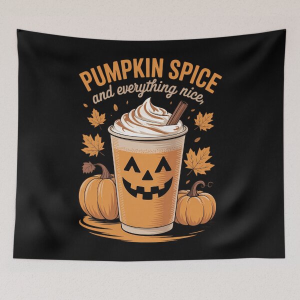 Item preview, Pumpkin Spice and Everything Nice Fall Latte Autumn designed and sold by HellD3vil-Art.