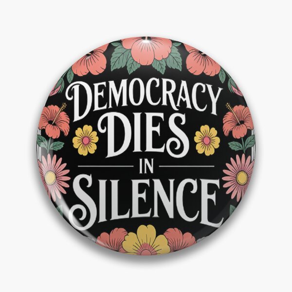 Item preview, Democracy Dies in Silence Keep Democracy in America (1) designed and sold by StuffNestie.