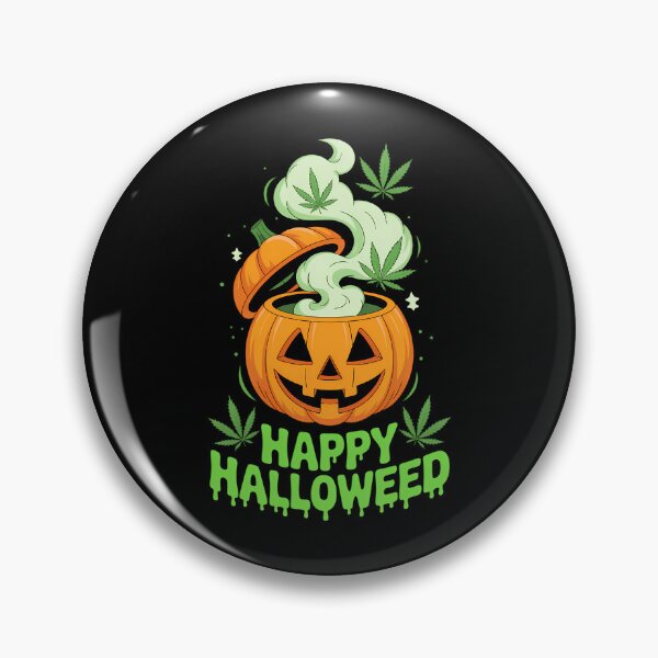 Item preview, Pumpkin Smoking Weed Cannabis Marijuana Stoner designed and sold by HellD3vil-Art.