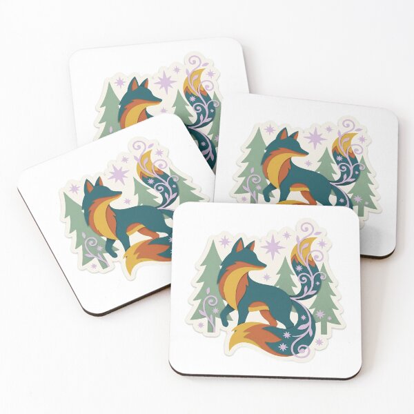 Item preview, Celestial Fox in Starlight Forest designed and sold by belajarubic.