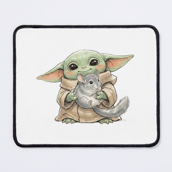 Item preview, BABY YODA WITH CHINCHILLA designed and sold by LIS AND MELIVERSO.