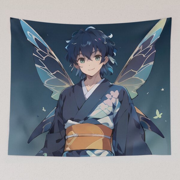 Item preview, Inosuke Hashibira Demon Slayer Night Sky Yukata Fantasy Vibes designed and sold by Spraykart.