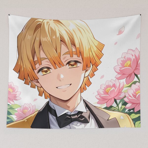 Item preview, Zenitsu Agatsuma Demon Slayer Golden Haori Formal Bloom designed and sold by Spraykart.