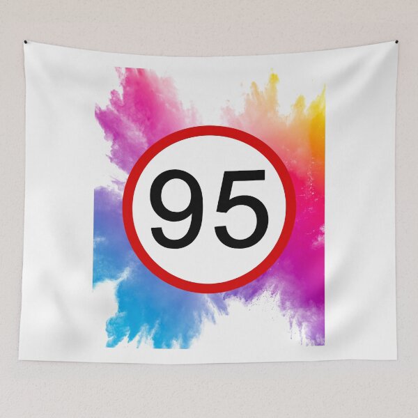 Item preview, Speed Limit 95, Road Sign, Age Sign, Novelty Sign, Rainbow  designed and sold by AASparksDesigns.