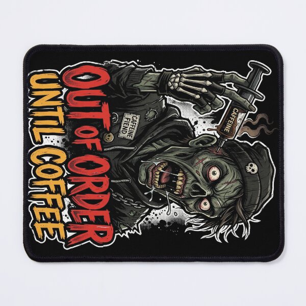 Item preview, Out of Order Until Coffee Zombie Design designed and sold by Quiet Chaos Club.