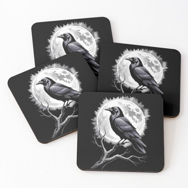 Item preview, Raven Crow Moonlight Mystical Gothic designed and sold by Moon-Ape.