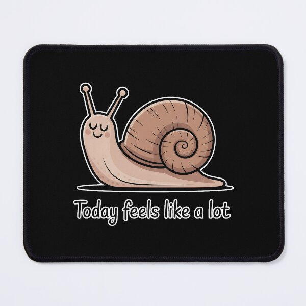 Item preview, Introvert Snail Today Feels Like A Lot Cute Aesthetic Snail Meme designed and sold by ImaginedSpace7.