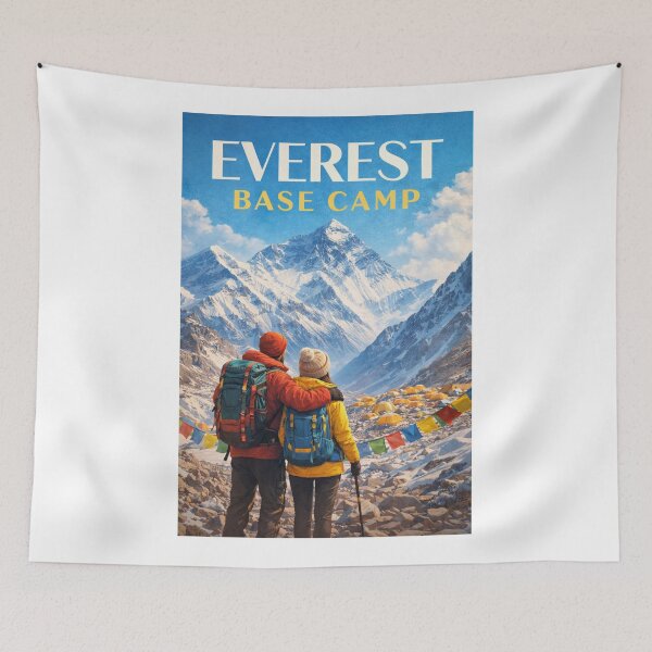 Item preview, Mount Everest Base Camp Sagarmatha Nepal Himalayan Expedition View designed and sold by Aryabek.