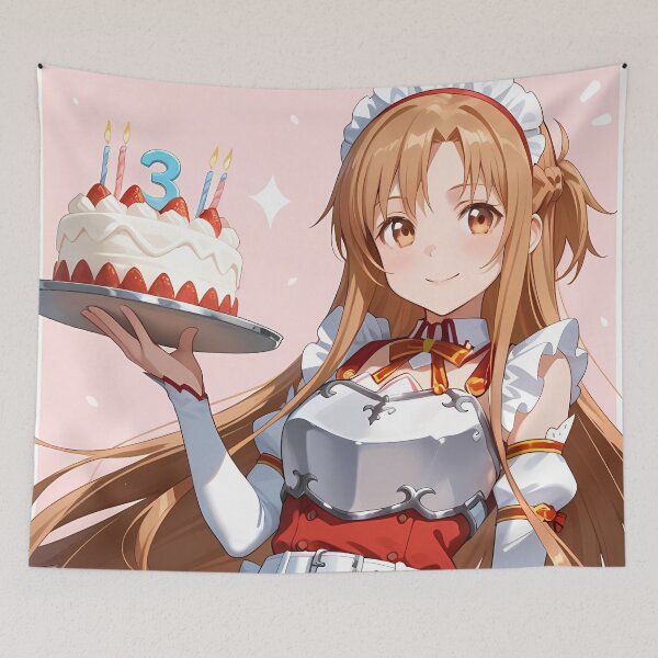 Item preview, Asuna Sword Art Online Birthday Maid Smile designed and sold by Spraykart.