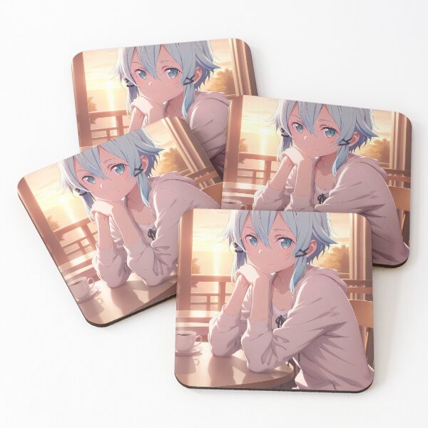 Item preview, Sinon Sword Art Online Sunset Cafe Relaxed Smile designed and sold by Spraykart.