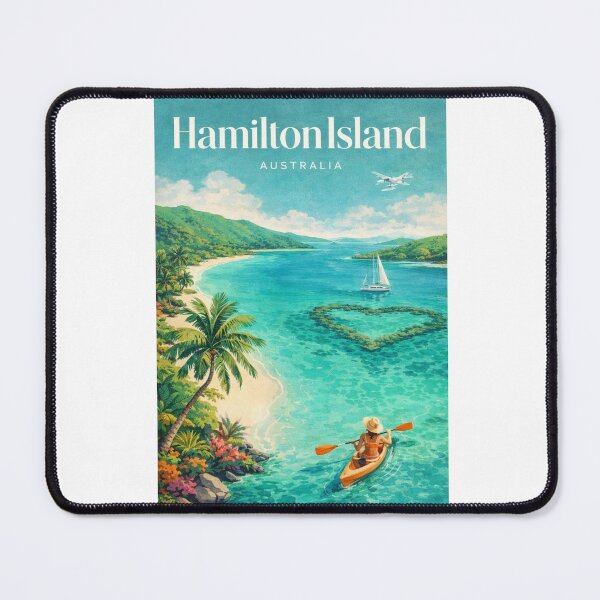 Item preview, Hamilton Island Whitsundays Coral Sea Queensland Scenic Lagoon Aerial designed and sold by Aryabek.