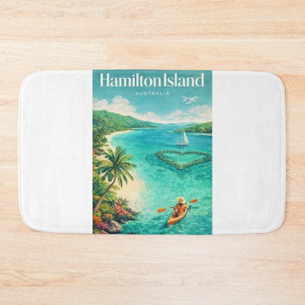 Item preview, Hamilton Island Whitsundays Coral Sea Queensland Scenic Lagoon Aerial designed and sold by Aryabek.