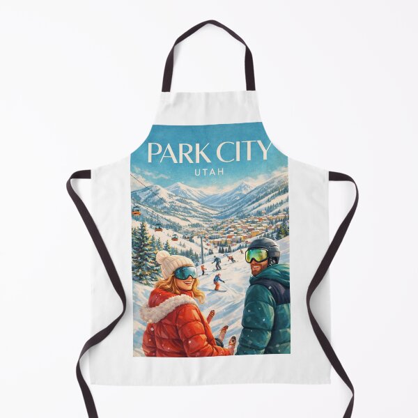 Item preview, Park City Utah Wasatch Range Ski Resort Snow Covered Town Landscape designed and sold by Aryabek.