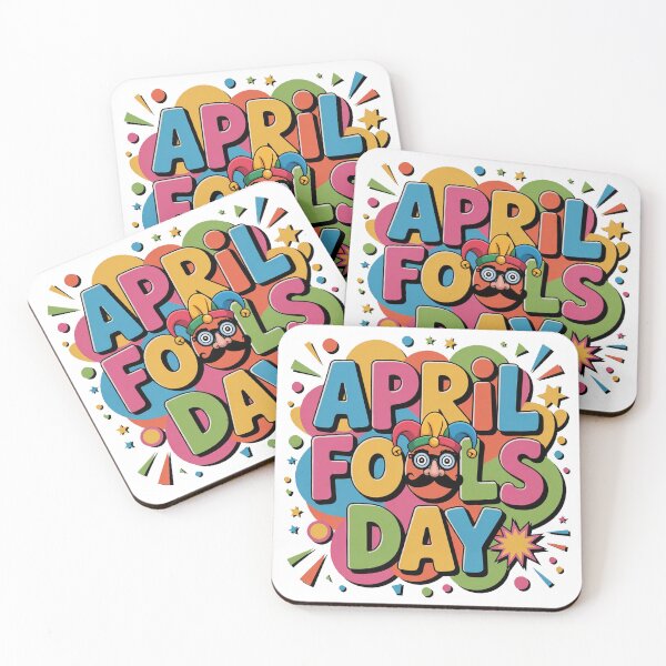 Item preview, April Fools Day Retro Colorful Typography cute April 1st designed and sold by QuiteOrbit.