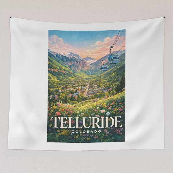 Item preview, Telluride Colorado San Juan Mountains Gondola Valley Scenic View designed and sold by Aryabek.