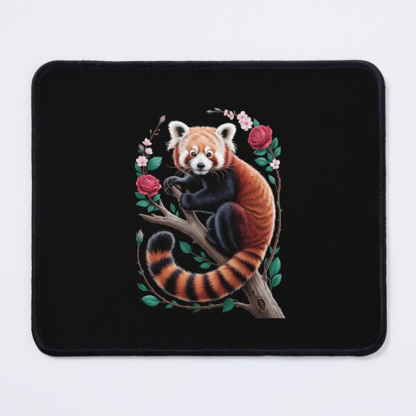 Item preview, Red Panda Japanese Cherry Blossom Flower designed and sold by Moon-Ape.