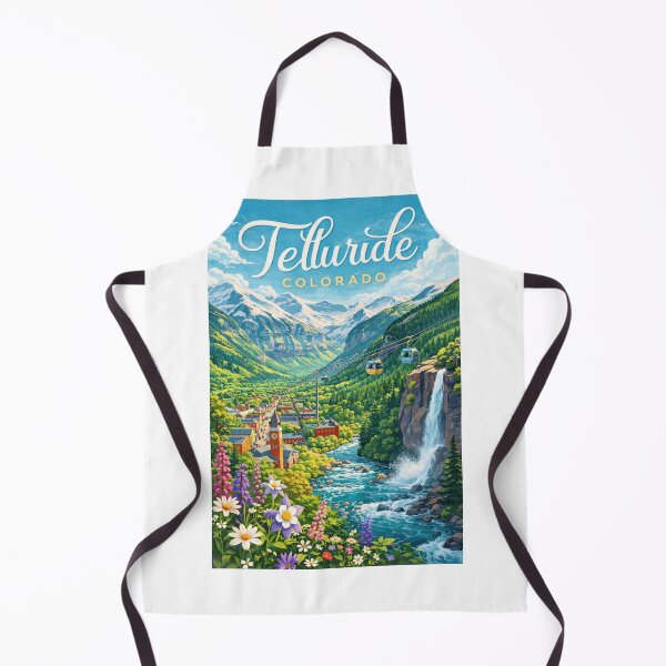 Item preview, Telluride Colorado Bridal Veil Falls Mountain Village Gondola Scene designed and sold by Aryabek.
