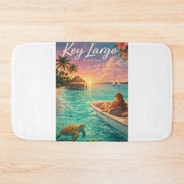 Item preview, Key Largo Florida Sunset Florida Keys Coral Reef Coastline designed and sold by Aryabek.