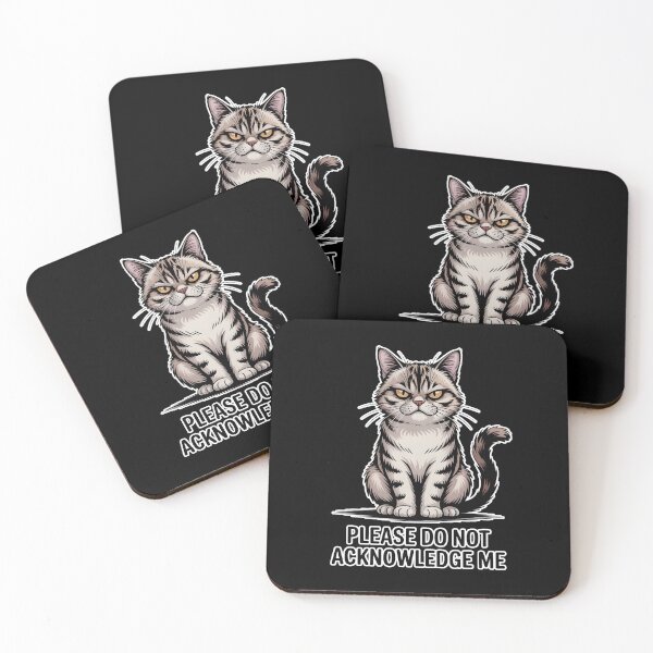 Item preview, Grumpy Cat Please Do Not Acknowledge Me Funny Introvert Cat Meme designed and sold by ImaginedSpace7.