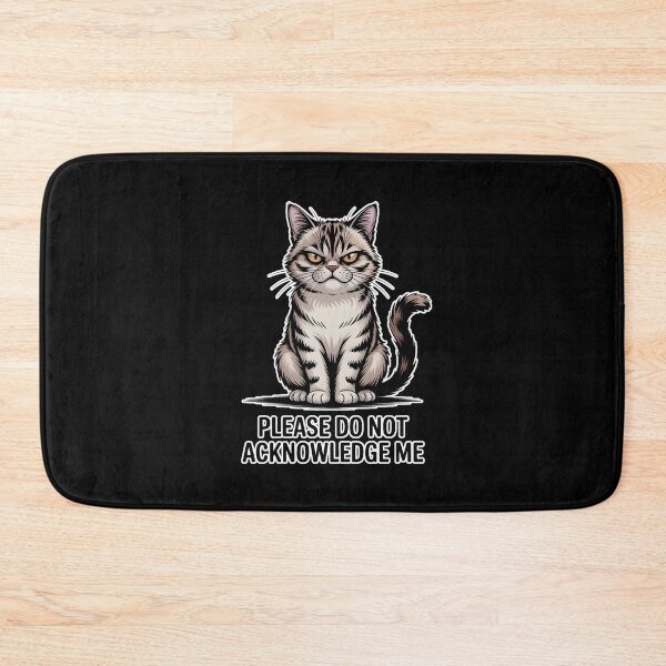 Item preview, Grumpy Cat Please Do Not Acknowledge Me Funny Introvert Cat Meme designed and sold by ImaginedSpace7.