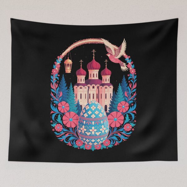 Item preview, Russian Greek Byzantine Orthodox Cross He Is Risen Easter designed and sold by Moon-Ape.