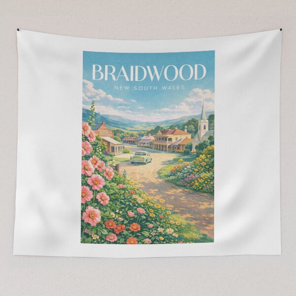 Item preview, Braidwood New South Wales Colonial Streetscape Southern Highlands designed and sold by Aryabek.