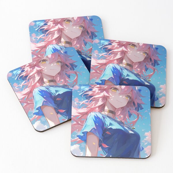 Item preview, Tamamo No Mae Fate Grand Order Fox Ears Spring Sky designed and sold by Spraykart.