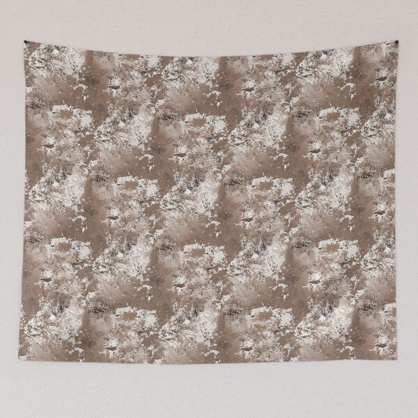 Item preview, Textured Gunge Abstract in Brown and White designed and sold by Artistestella.
