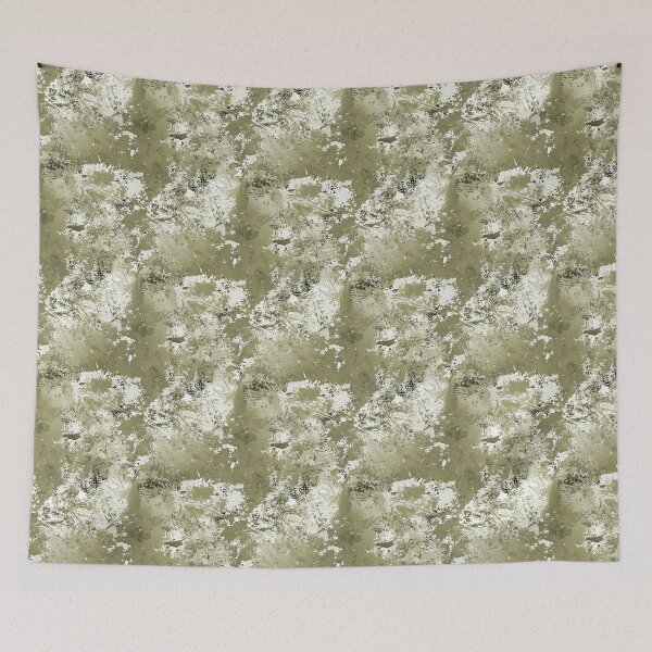 Item preview, Textured Gunge Abstract in Green and White designed and sold by Artistestella.