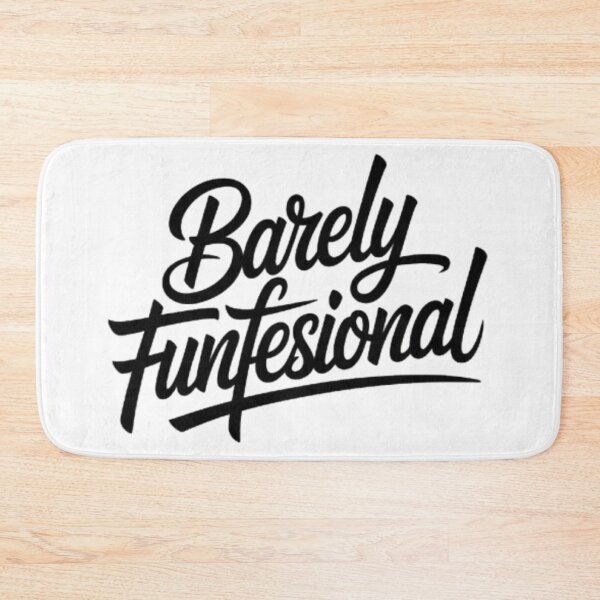 Item preview, Barely Functional Script Typography Funny Minimalist Streetwear Design designed and sold by NewUSShop.