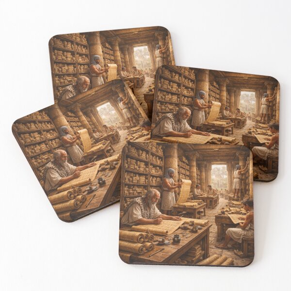 Item preview, Ancient Egyptian Scribes – Papyrus Writing & Knowledge Scene designed and sold by Queen Cleopatra.