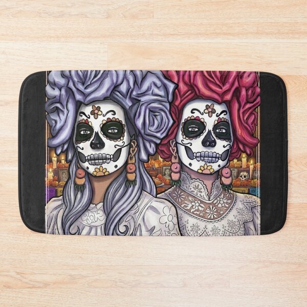 Item preview, Vintage Mexican Sugar Skull Sisters Illustration designed and sold by KabronX.