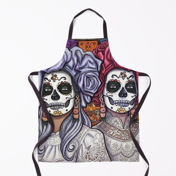 Item preview, Vintage Mexican Sugar Skull Sisters Illustration designed and sold by KabronX.