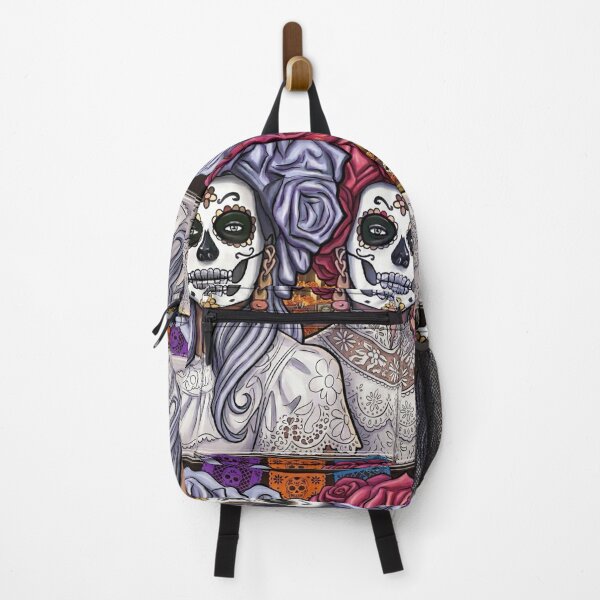 Item preview, Vintage Mexican Sugar Skull Sisters Illustration designed and sold by KabronX.