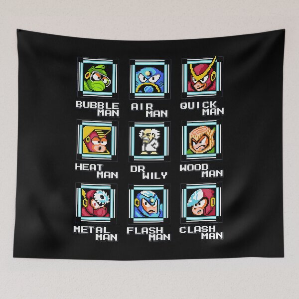 Item preview, Nes Retro Video Game Mega Man Bosses - Duvet Shirt Mug Sweater designed and sold by audirsfumaw.