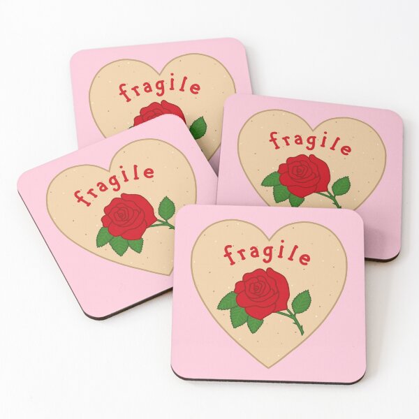 Item preview, Fragile Mazapan Heart PINK designed and sold by nancyvheart / thelamehuman.