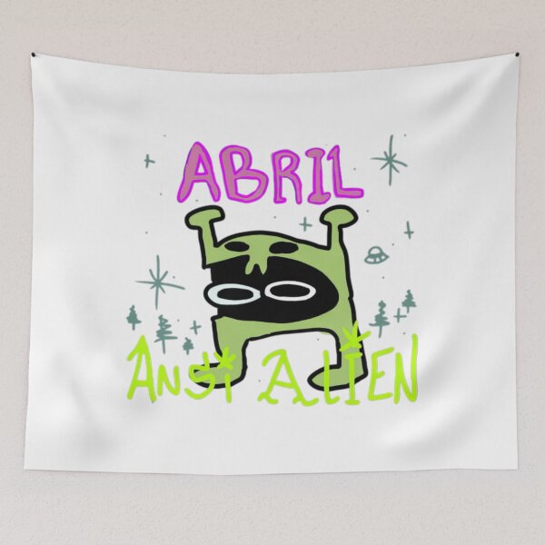 Item preview, Funny Abril Ansi Alien Extraterrestrial Doodle designed and sold by Ansitalo.