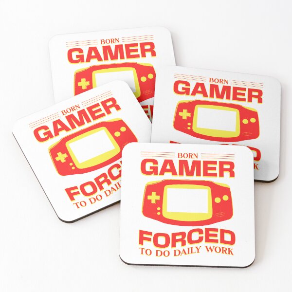 Item preview, Born Gamer Forced To Do Daily Work Retro Handheld Console designed and sold by Abaseen.