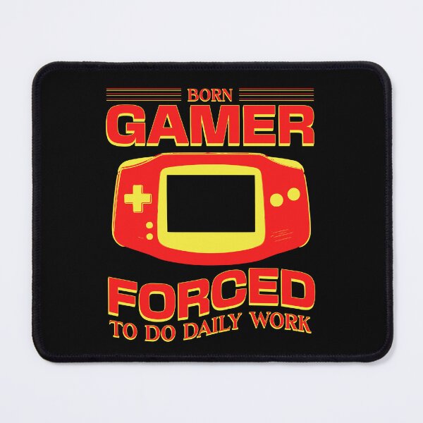 Item preview, Born Gamer Forced To Do Daily Work Retro Handheld Console designed and sold by Abaseen.