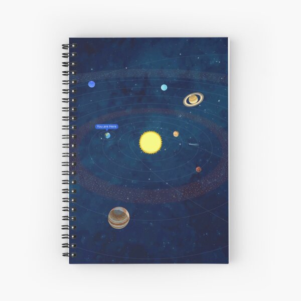 Solar System "You are Here" iPad Case or Notebook Spiral Notebook