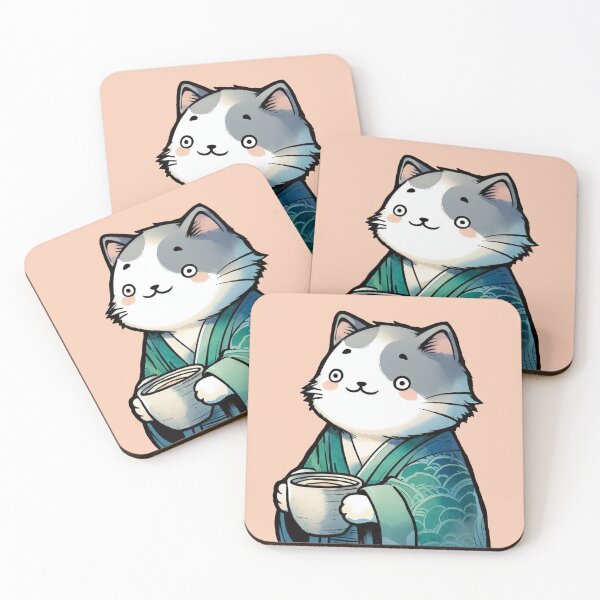 Item preview, Japanese style colorful cat - Good job designed and sold by WABISABIMOMENTS.