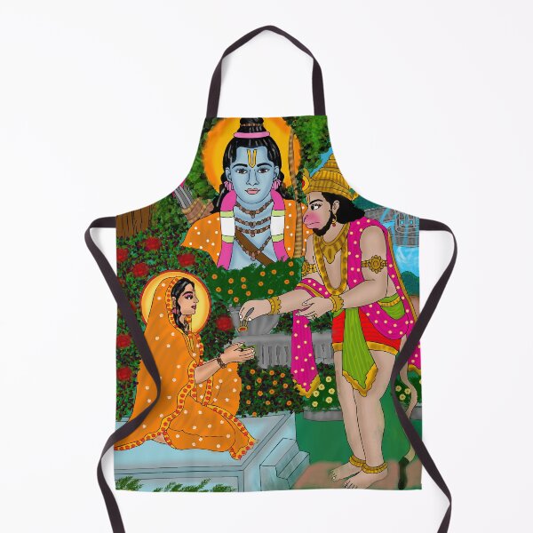 Item preview, Hanuman in Ashok Vatika – Epic Ramayana Devotional Art designed and sold by Harshit_Digital_Arts.
