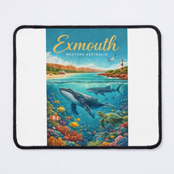 Item preview, Exmouth Western Australia Ningaloo Reef Marine Life and Vlamingh Head Lighthouse designed and sold by Places On Earth.