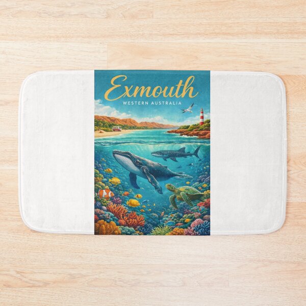 Item preview, Exmouth Western Australia Ningaloo Reef Marine Life and Vlamingh Head Lighthouse designed and sold by Places On Earth.