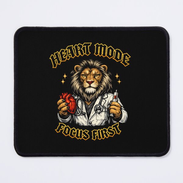 Item preview, Heart Mode Focus First – Lion Cardiologist Doctor Medical Design designed and sold by ClinicalHubs.