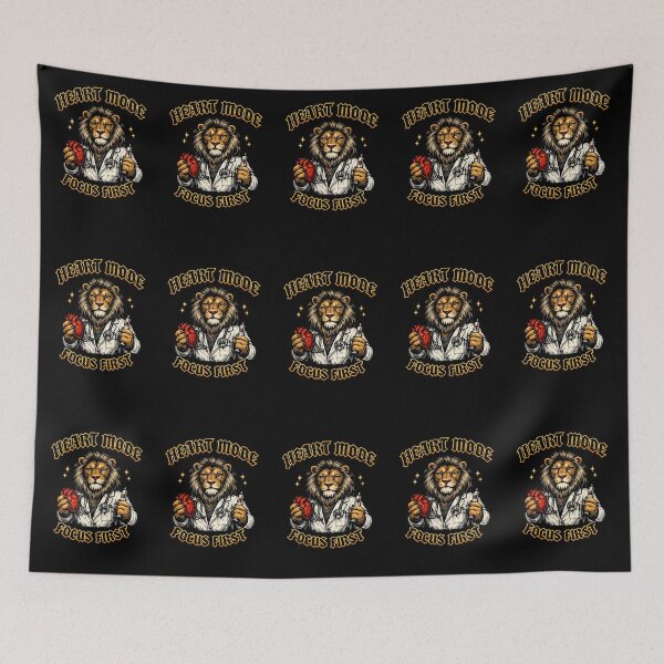 Item preview, Heart Mode Focus First – Lion Cardiologist Doctor Medical Design designed and sold by ClinicalHubs.