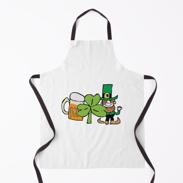 Item preview, Funny Leprechaun With Beer And Shamrock Doodle designed and sold by Ansitalo.
