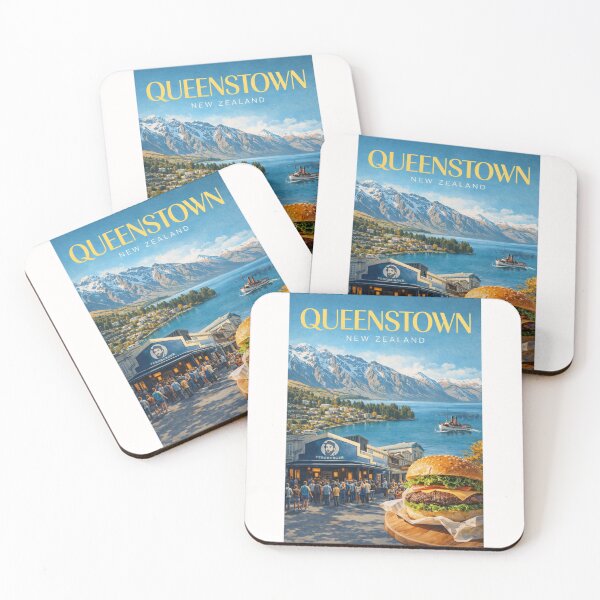 Item preview, Queenstown New Zealand Lake Wakatipu and The Remarkables Skyline designed and sold by Places On Earth.