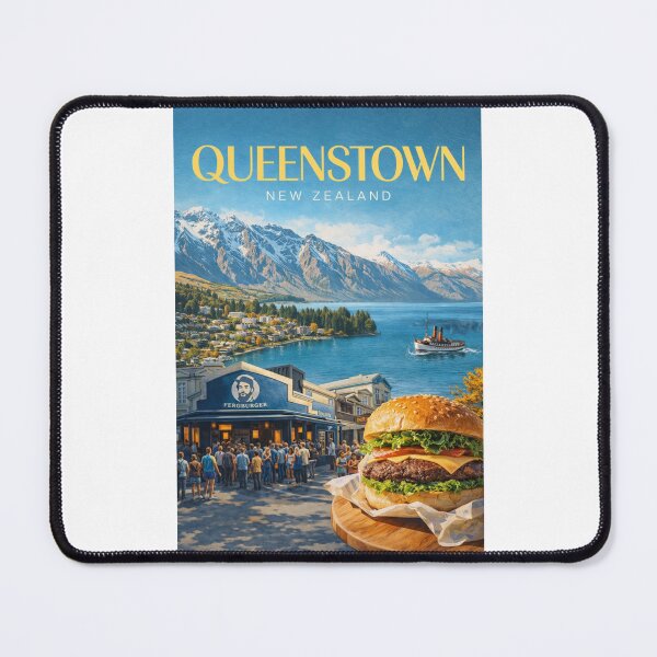 Item preview, Queenstown New Zealand Lake Wakatipu and The Remarkables Skyline designed and sold by Places On Earth.